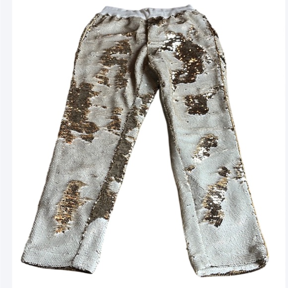 Hei Hei Sequin Joggers by Anthropologie- Champaign gold -Small - Picture 4 of 12